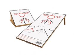 RUSTIK - JEU DE POCHE CORNHOLE PLIABLE ÉDITION ARRIÈRE-COUR